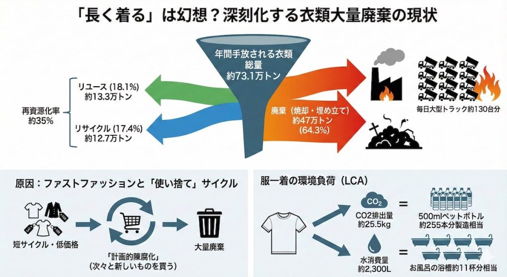 「長く着る」は幻想?深刻化する衣類大量廃棄の現状